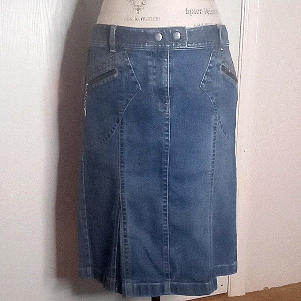 Loft Blue Jean Skirt